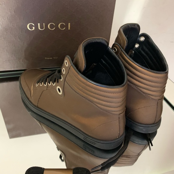 🔥🔥💯Authentic Gucci hight top sneakers 👟 🔥🔥🔥 - Picture 12 of 16